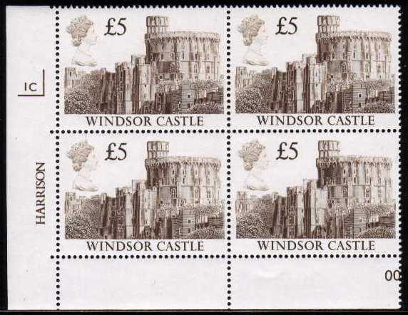 1988 GB - SG1413 �5.00 Windsor Castle 1st Series CYL 1C