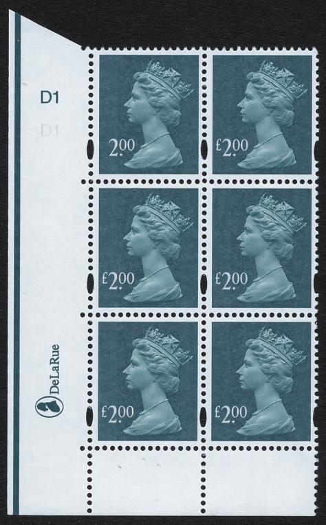 2003 GB - SGY1727a �2 with MISSING "�" CYL BLK MNH