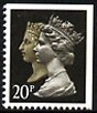 1990 GB - SG1469t 20p (H) Anniv (imperf top/right) MNH