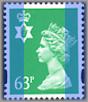 1997 GB - SGNI85 63p 2B (W) Light Emerald (Gravure) MNH