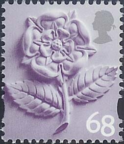 2002 GB - SGEN5 - 68p 2B (D) Reddish Violet & Silver Sht MNH