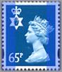 2000 GB - SGNI87 65p 2B (W) Greenish Blue MNH