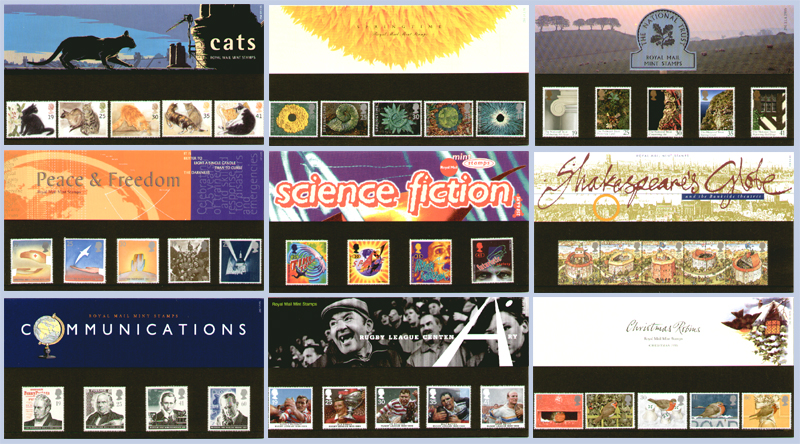 1995 GB - PP 254-262 - Commemorative Year Set (9 Packs)