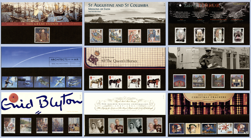 1997 GB - PP 274-282 - Commemorative Year Set (9 Packs)