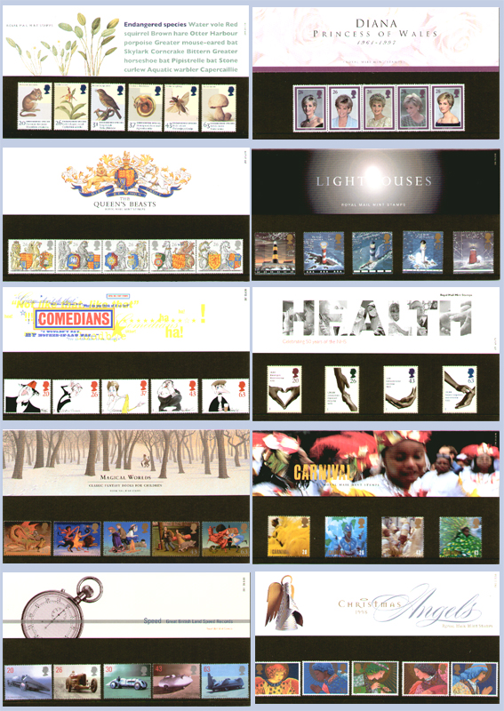 1998 GB - PP 284-292 - Commemorative Year Set (10 Packs)