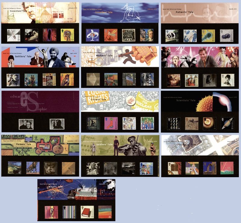 1999 GB - PP 294-305 - Commemorative Year Set (13 Packs)