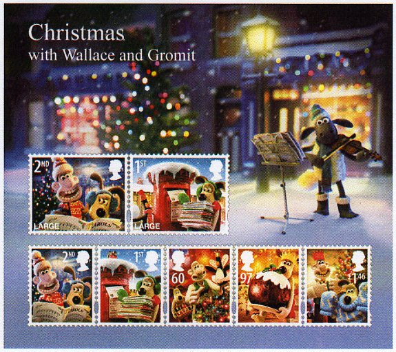 2010 GB - MS3135 - (Xmas 2010) Wallace and Gromit MS MNH