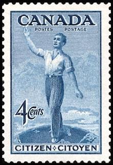1947 CDN - SG409 4¢ Confederation MNH