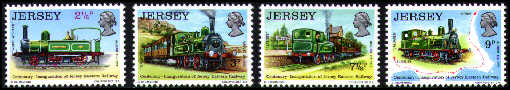 1973 Jersey Centenary of the Eastern Railway Set (4) MNH