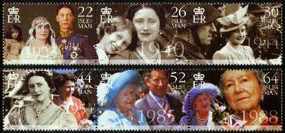 2000 IOM - The Lady of our Century - Queen Mother Set (6) MNH