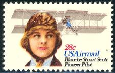 1980 US - ScC99 28¢ Airmail - Blanche Stuart-Scott MNH