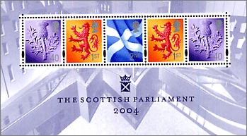 2004 GB - MSS120 - Opening of the Scottish Parliament MS MNH
