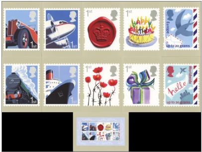 2010 GB - PHQ D31 - Smilers Business and Consumers Set (11) MNH