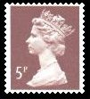 5p dull red-brown