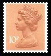 10p orange-brown
