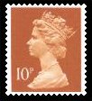 10p dull orange