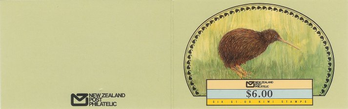 1988 NZ - SB50 $6.00 6 x "$1" Round Green Kiwi