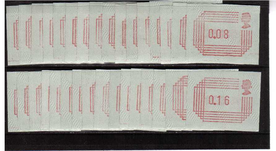 1984 GB - Complete Set of 34 FRAMA Postage Labels MNH