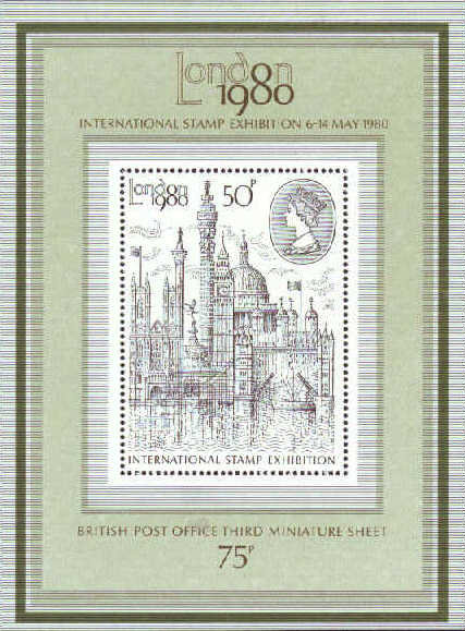 1980 GB - MS1119 - London Stamp Exhibition International VFU -1