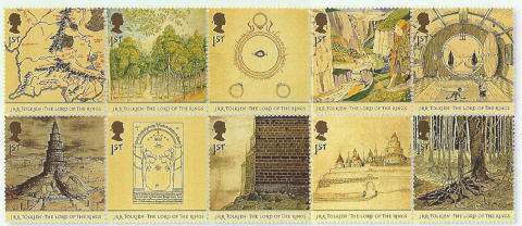 2004 GB - SG2429-38 Lord of the Rings (Tolkein) Set (10) MNH