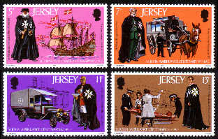 1977 Jersey St. John Ambulance Centenary Set (4) Used