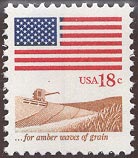 1981 US - Sc1890 18¢ Flag over Field MNH